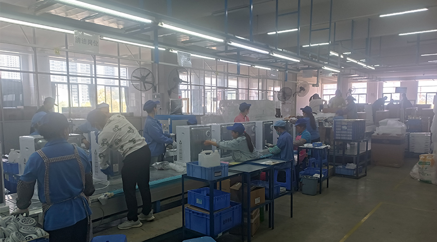 金環(huán)電器：車(chē)間全力備戰，確保小型衣服烘干機按時(shí)交付