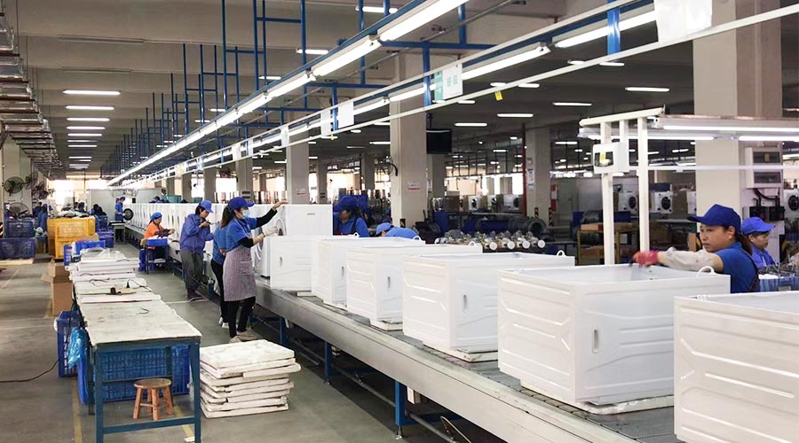 專(zhuān)業(yè)且專(zhuān)注！裝配車(chē)間開(kāi)展客戶(hù)松下滾筒衣服烘干機生產(chǎn)