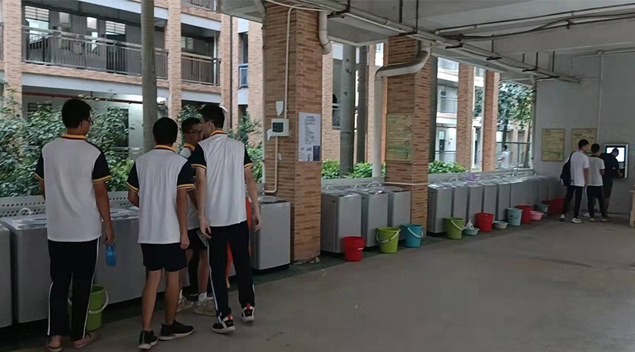 好評續單！江門(mén)一中學(xué)校持續追加共享洗衣機！