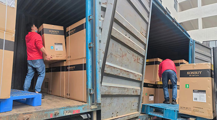 整裝待發(fā)！客戶(hù)50臺衣物烘干機裝柜完畢