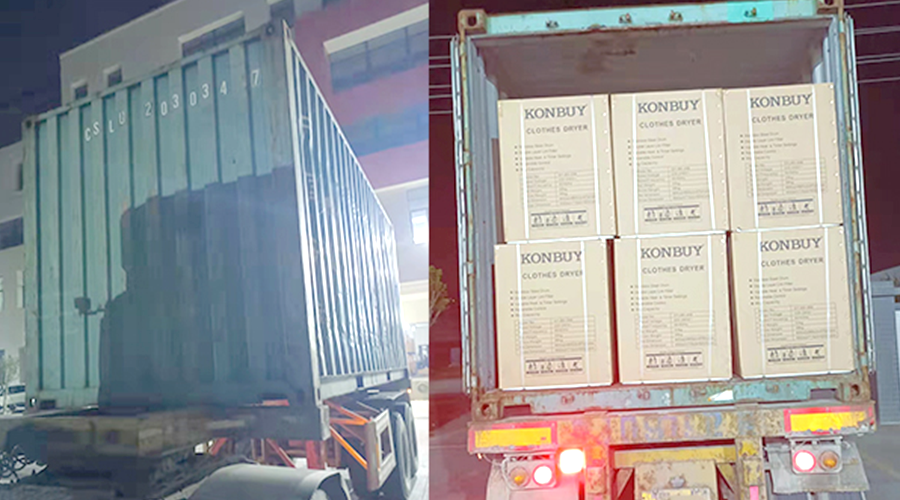 國內外市場(chǎng)“兩開(kāi)花”！康標滾筒干衣機出貨到國外