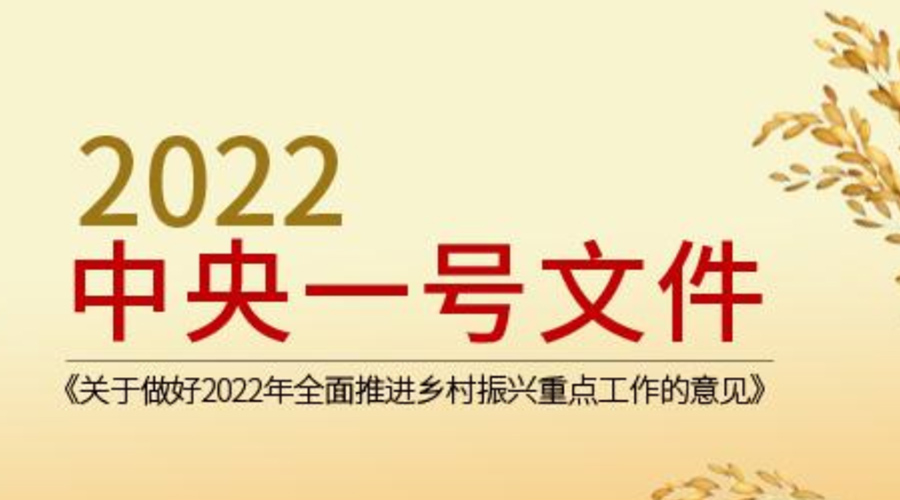 2022年中央一號文件發(fā)布  金環(huán)電器積極助力鄉村振興