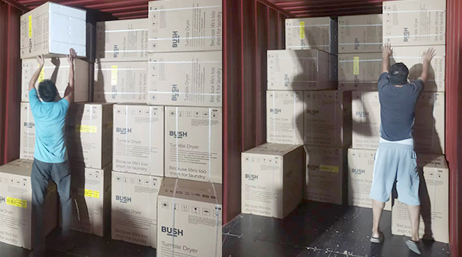 各司其職合力做好英國Argos客戶(hù)衣物烘干機出貨任務(wù)！